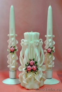 Свадебные резные свечи ручной работы - Изображение #1, Объявление #705949