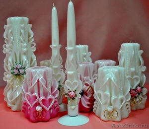 Свадебные резные свечи ручной работы - Изображение #2, Объявление #705949